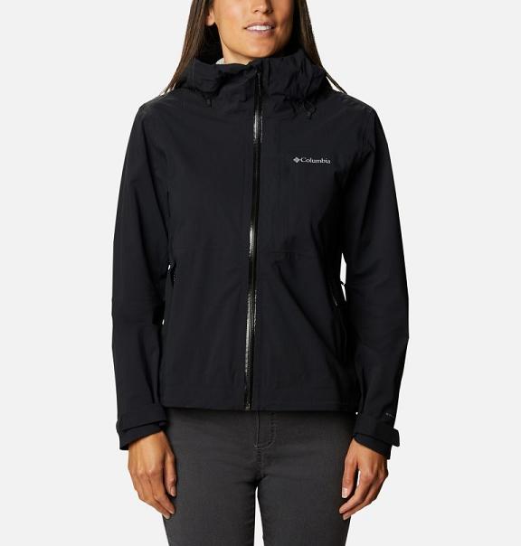 Columbia Omni-Tech Rain Jacket Black For Women's NZ85271 New Zealand